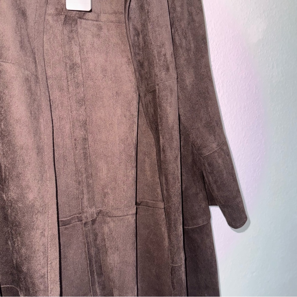 Chico’s Zip-Detail Faux-Suede Jacket. - Picture 4 of 8